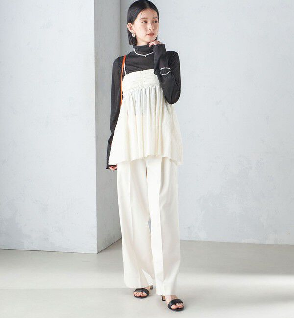 SHIPS for women「〈手洗い可能〉カット ドビー 2WAY キャミソール 24SS ◇」|キャミソール|