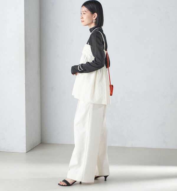 SHIPS for women「〈手洗い可能〉カット ドビー 2WAY キャミソール 24SS ◇」|キャミソール|