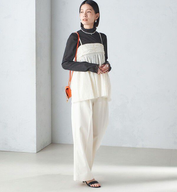 SHIPS for women「〈手洗い可能〉カット ドビー 2WAY キャミソール 24SS ◇」|キャミソール|