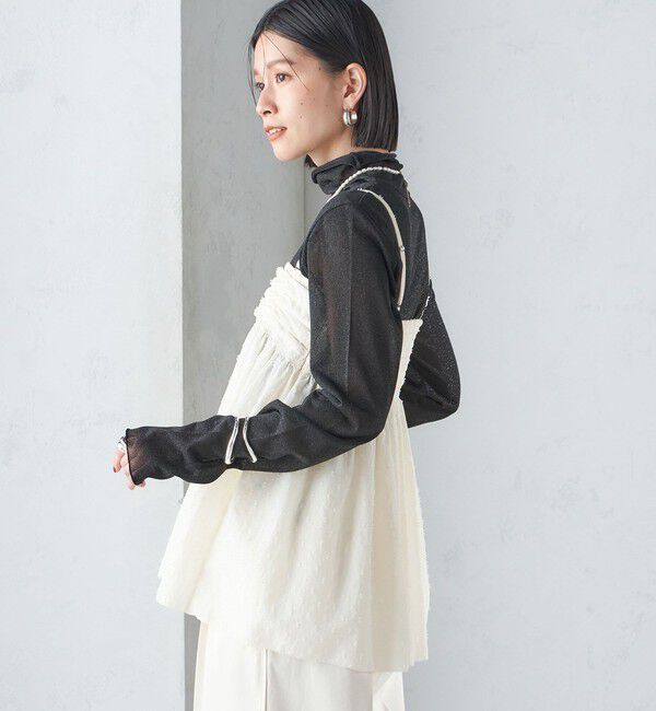 SHIPS for women「〈手洗い可能〉カット ドビー 2WAY キャミソール 24SS ◇」|キャミソール|