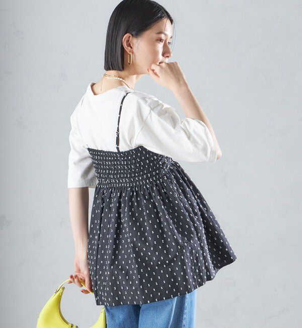 SHIPS for women「〈手洗い可能〉カット ドビー 2WAY キャミソール 24SS ◇」|キャミソール|