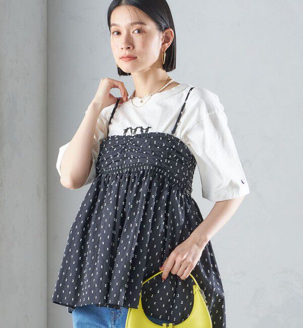 SHIPS for women「〈手洗い可能〉カット ドビー 2WAY キャミソール 24SS ◇」|キャミソール|