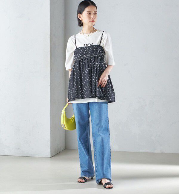 SHIPS for women「〈手洗い可能〉カット ドビー 2WAY キャミソール 24SS ◇」|キャミソール|