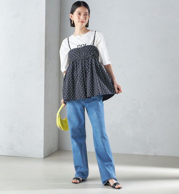 SHIPS for women「〈手洗い可能〉カット ドビー 2WAY キャミソール 24SS ◇」|キャミソール|