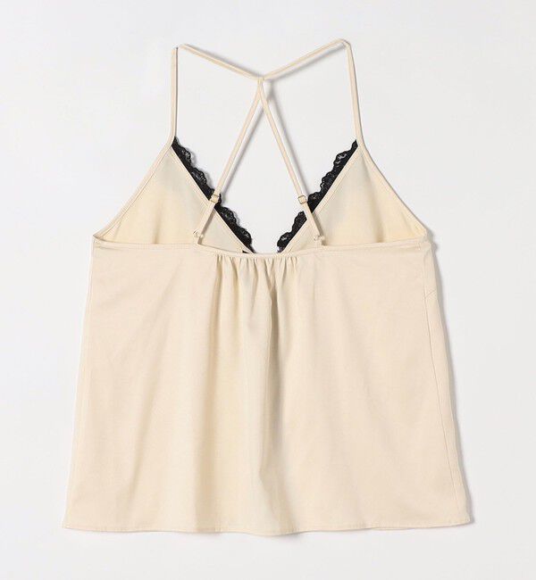 quaranciel「quaranciel:〈洗濯機可能〉サテン レース フロント オープン キャミソール」|キャミソール|