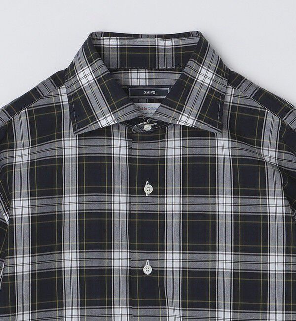 SHIPS「SHIPS: ワイドカラー タータンチェック シャツ」|シャツ・ブラウス|