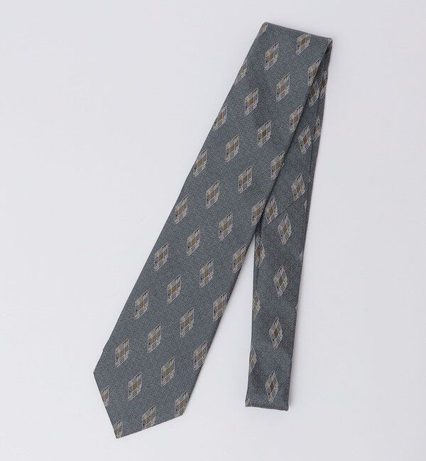 SHIPS「SHIPS: ヤスラ スクエア 小紋 ネクタイ」|ネクタイ・蝶ネクタイ|コバルトブルー