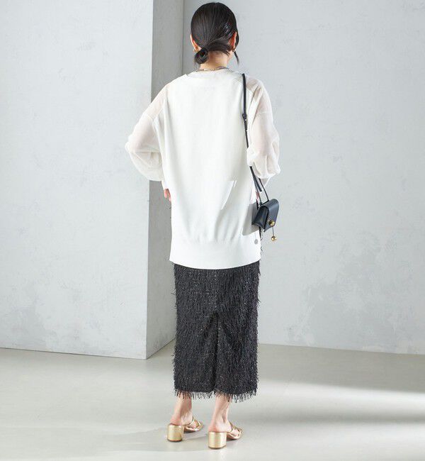 SHIPS for women「〈手洗い可能〉シアー ミドル丈 カーディガン ◇」|カーディガン|