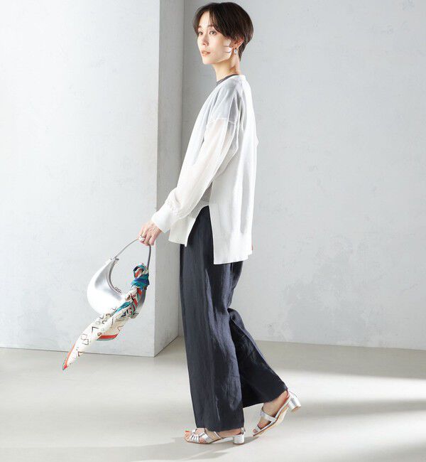 SHIPS for women「〈手洗い可能〉シアー ミドル丈 カーディガン ◇」|カーディガン|