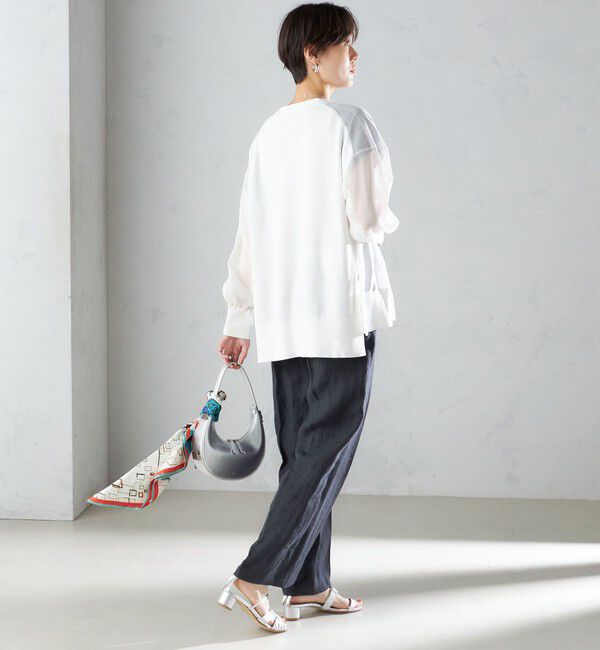 SHIPS for women「〈手洗い可能〉シアー ミドル丈 カーディガン ◇」|カーディガン|