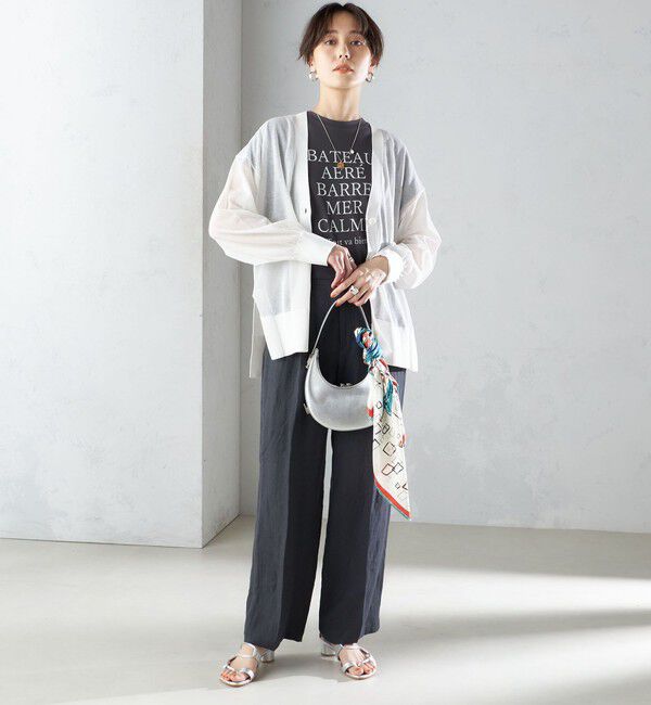 SHIPS for women「〈手洗い可能〉シアー ミドル丈 カーディガン ◇」|カーディガン|