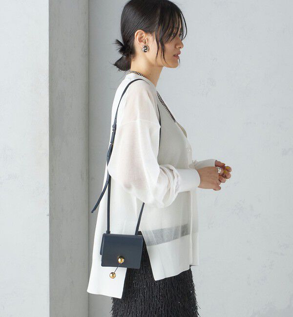 SHIPS for women「〈手洗い可能〉シアー ミドル丈 カーディガン ◇」|カーディガン|