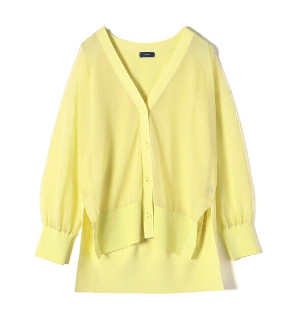 SHIPS for women「〈手洗い可能〉シアー ミドル丈 カーディガン ◇」|カーディガン|