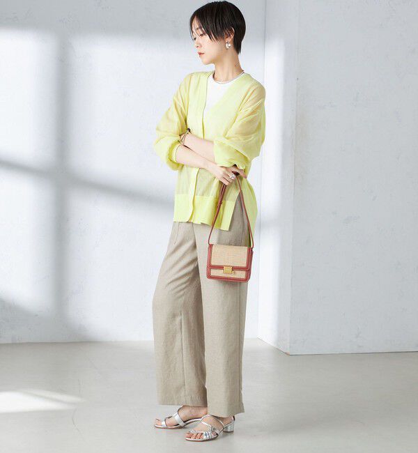 SHIPS for women「〈手洗い可能〉シアー ミドル丈 カーディガン ◇」|カーディガン|