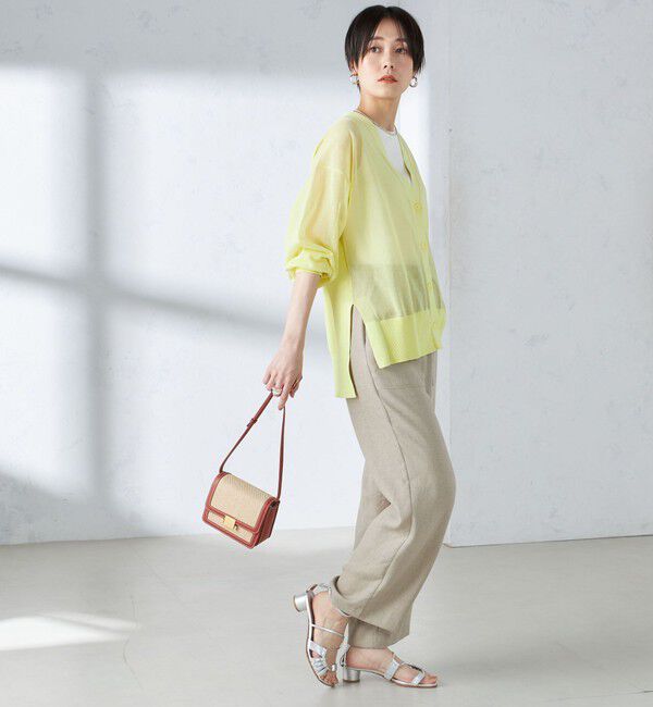 SHIPS for women「〈手洗い可能〉シアー ミドル丈 カーディガン ◇」|カーディガン|