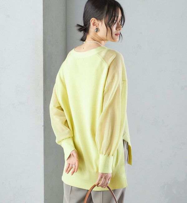 SHIPS for women「〈手洗い可能〉シアー ミドル丈 カーディガン ◇」|カーディガン|