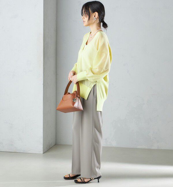 SHIPS for women「〈手洗い可能〉シアー ミドル丈 カーディガン ◇」|カーディガン|