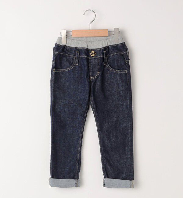 SHIPS KIDS「Lee:100～160cm / リブ ストレッチ テーパード デニム」|デニム|