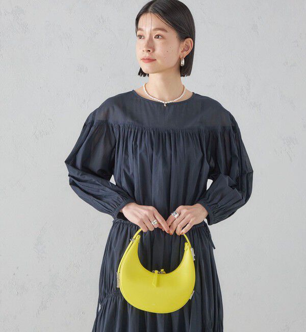 SHIPS for women「〈手洗い可能〉アシンメトリー ギャザー ワンピース」|ワンピース|