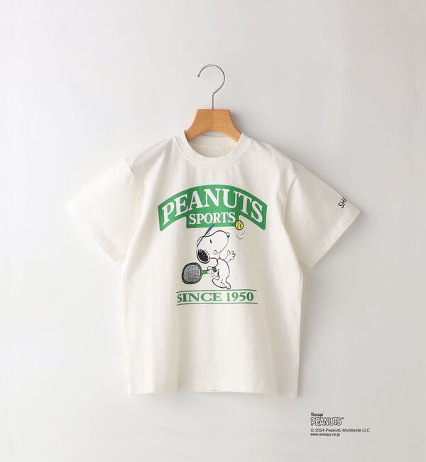 SHIPS KIDS「SHIPS KIDS:85～95cm / スヌーピー スポーツ 半袖 TEE」|Tシャツ・カットソー|オフホワイト