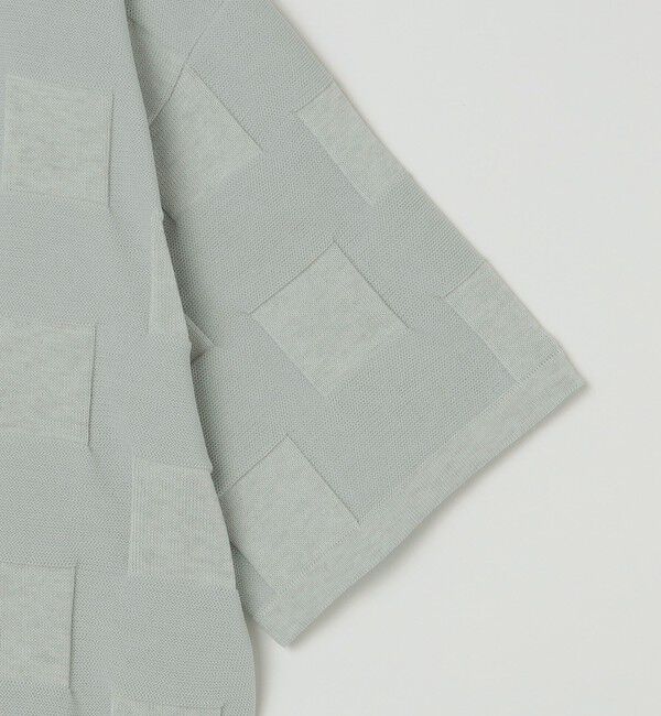 SHIPS「SHIPS:〈手洗い可能〉Amossa(R) シャンティ ブロック リンクス編み ニット Tシャツ」|Tシャツ・カットソー|