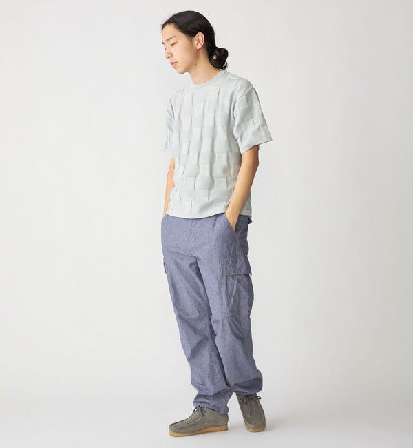 SHIPS「SHIPS:〈手洗い可能〉Amossa(R) シャンティ ブロック リンクス編み ニット Tシャツ」|Tシャツ・カットソー|