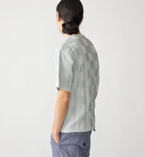 SHIPS「SHIPS:〈手洗い可能〉Amossa(R) シャンティ ブロック リンクス編み ニット Tシャツ」|Tシャツ・カットソー|