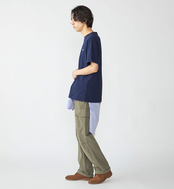 SHIPS「LACOSTE: TH5582-99 アウトラインクロック クルーネック Tシャツ」|Tシャツ・カットソー|