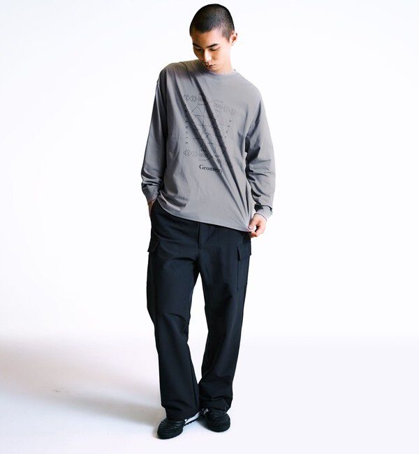 SHIPS「City Ambient Products: SHELTECH(R) グラフィック 長袖Tシャツ」|Tシャツ・カットソー|