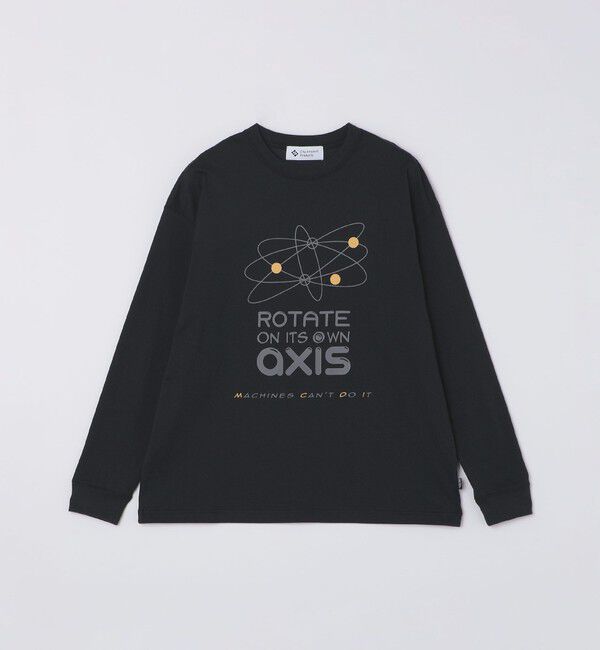 SHIPS「City Ambient Products: SHELTECH(R) グラフィック 長袖Tシャツ」|Tシャツ・カットソー|ブラック