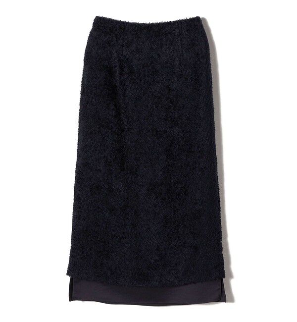 SHIPS for women「〈手洗い可能〉ジャカード ヘム フレア レイヤード スカート」|スカート|