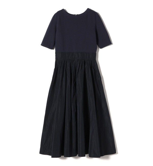 SHIPS for women「〈手洗い可能〉タフタ コンビ ニット パフスリーブ ワンピース」|ワンピース|