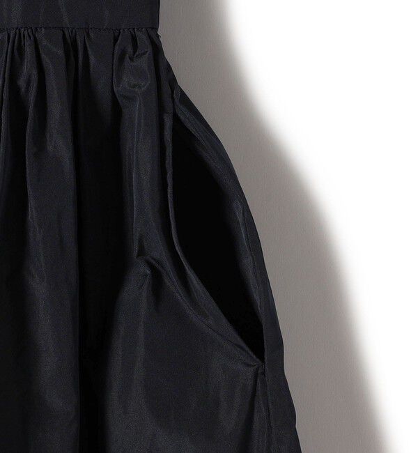 SHIPS for women「〈手洗い可能〉タフタ コンビ ニット パフスリーブ ワンピース」|ワンピース|