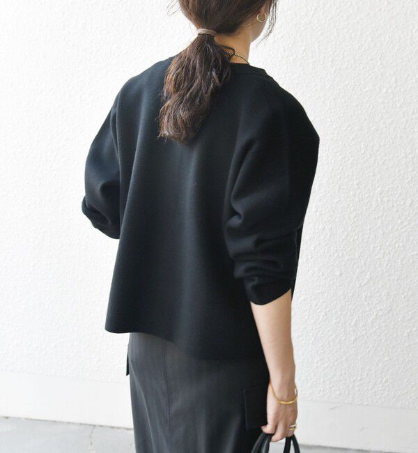 SHIPS any「SHIPS any: ミラノリブ ノーカラー ニット ジャケット カーディガン」|カーディガン|