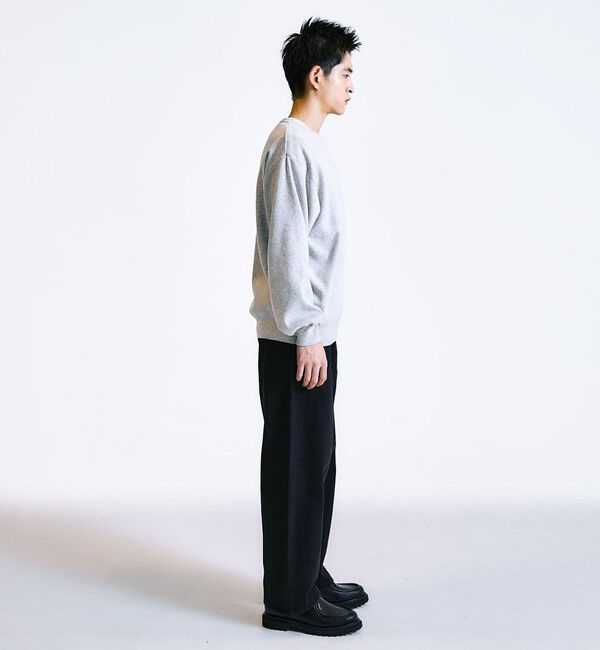 SHIPS「City Ambient Products:〈手洗い可能〉コンパクトリブ ワンポイント ロゴ ニット」|ニット・セーター|