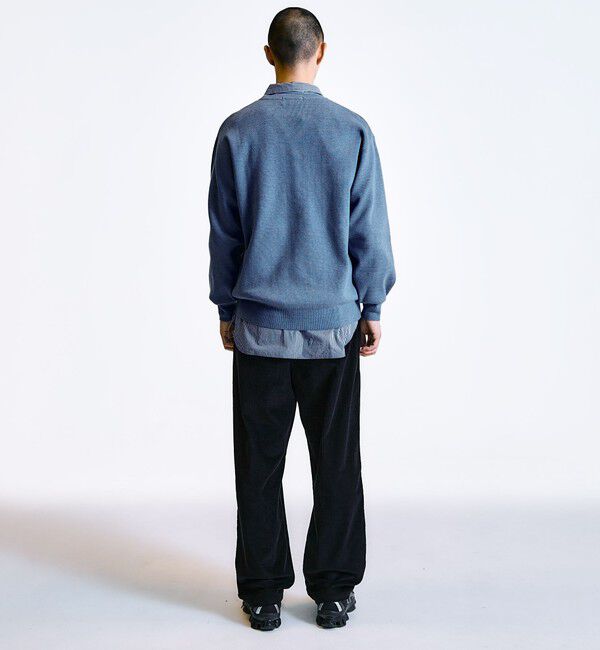 SHIPS「City Ambient Products:〈手洗い可能〉コンパクトリブ ワンポイント ロゴ ニット」|ニット・セーター|