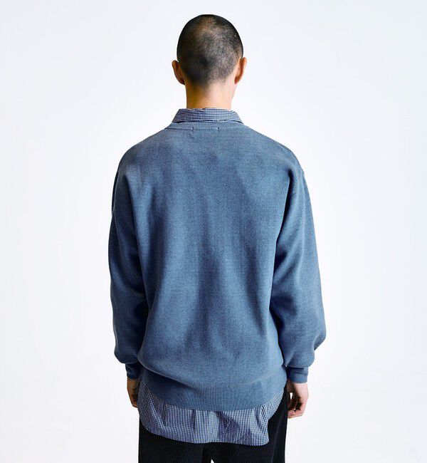 SHIPS「City Ambient Products:〈手洗い可能〉コンパクトリブ ワンポイント ロゴ ニット」|ニット・セーター|