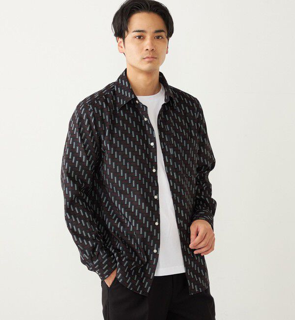 SHIPS Colors 「SHIPS Colors:〈洗濯機可能〉プリント ネル シャツ」|シャツ・ブラウス|