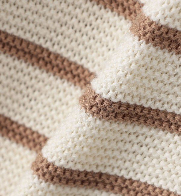 SHIPS KIDS「SHIPS KIDS:100～125cm /〈洗濯機可能〉ボーダー カーディガン」|カーディガン|