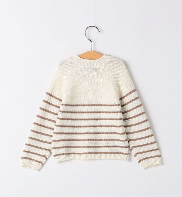 SHIPS KIDS「SHIPS KIDS:85～95cm /〈洗濯機可能〉ボーダー カーディガン」|カーディガン|