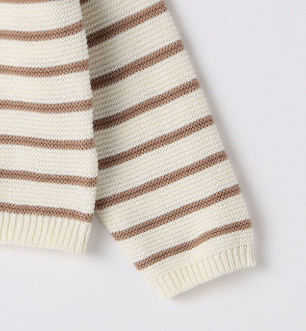 SHIPS KIDS「SHIPS KIDS:85～95cm /〈洗濯機可能〉ボーダー カーディガン」|カーディガン|