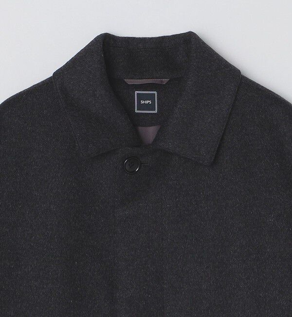 SHIPS「SHIPS: ウール ボンディング コート」|ステンカラーコート|