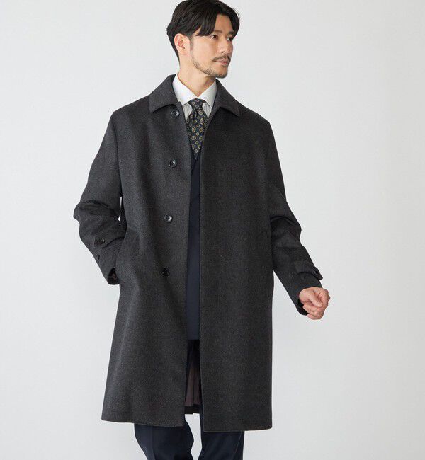 SHIPS「SHIPS: ウール ボンディング コート」|ステンカラーコート|