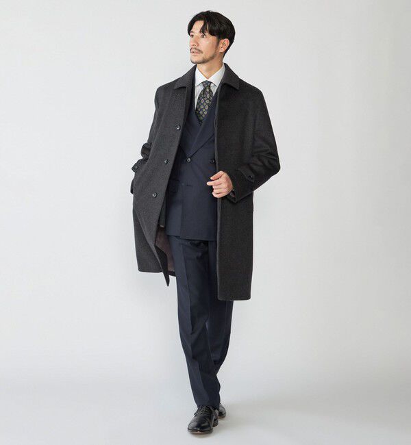 SHIPS「SHIPS: ウール ボンディング コート」|ステンカラーコート|