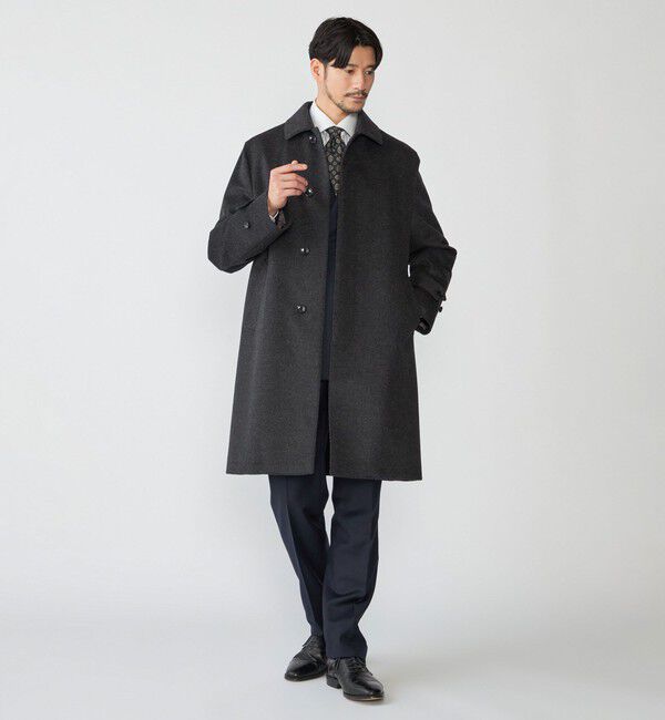 SHIPS「SHIPS: ウール ボンディング コート」|ステンカラーコート|