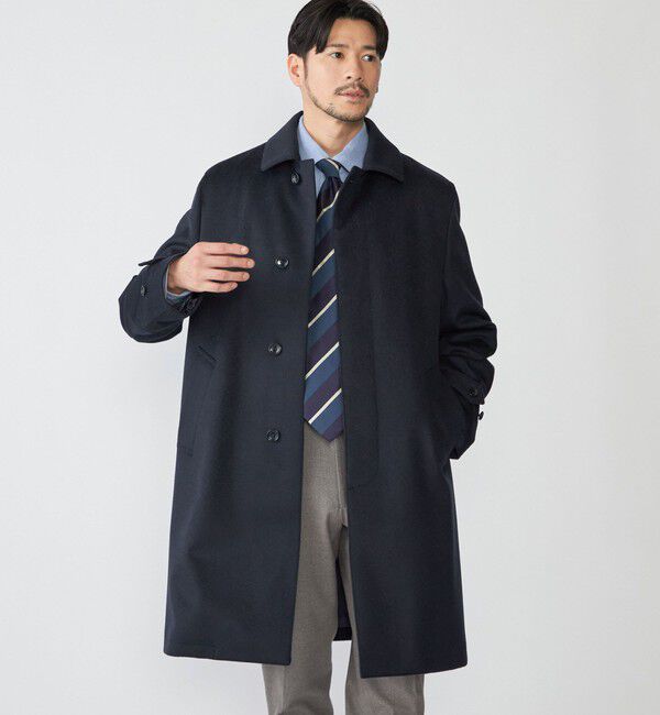 SHIPS「SHIPS: ウール ボンディング コート」|ステンカラーコート|