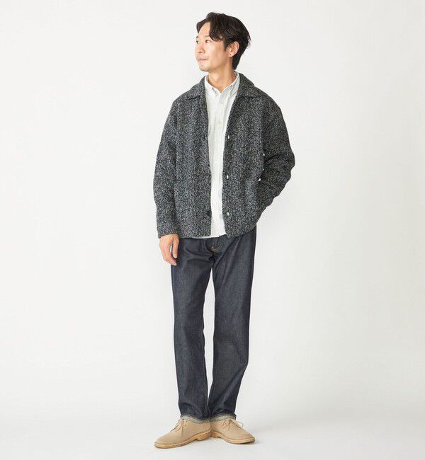 SHIPS「SHIPS: ミックス ヤーン ポロ ニット カーディガン カバーオール」|カーディガン|