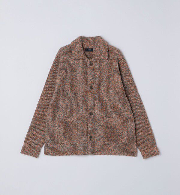 SHIPS「SHIPS: ミックス ヤーン ポロ ニット カーディガン カバーオール」|カーディガン|