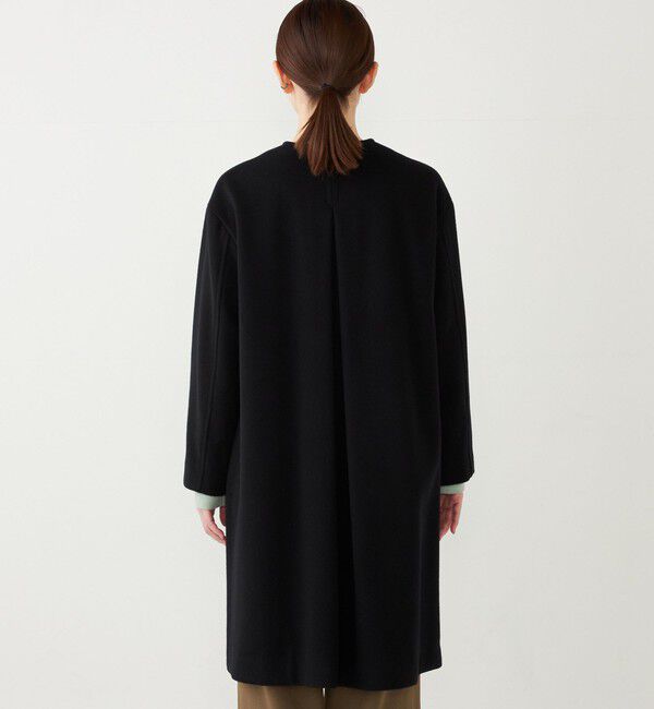 SHIPS Colors 「SHIPS Colors: ウール バックプリーツ ノーカラーコート」|ノーカラーコート|