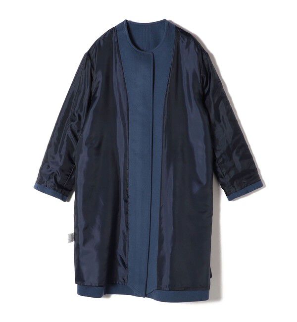 SHIPS Colors 「SHIPS Colors: ウール バックプリーツ ノーカラーコート」|ノーカラーコート|